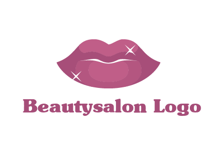 shiny lips beauty logo