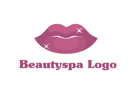 shiny lips beauty logo