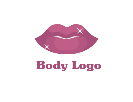 shiny lips beauty logo