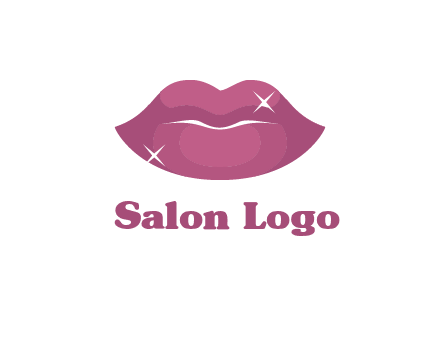 shiny lips beauty logo