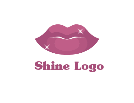 shiny lips beauty logo