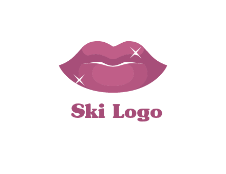 shiny lips beauty logo