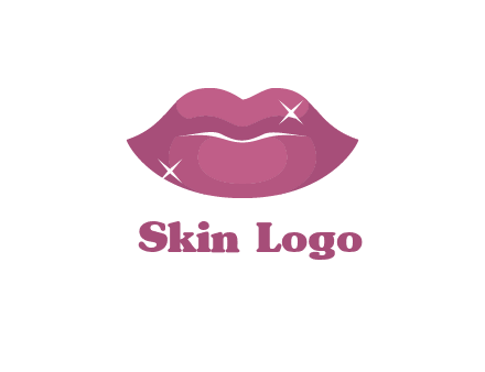 shiny lips beauty logo