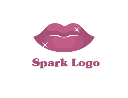 shiny lips beauty logo