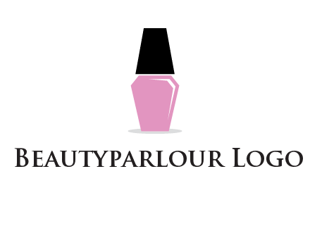 nail paint bottle beauty logo