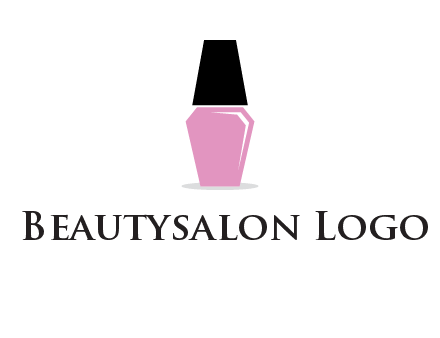 nail paint bottle beauty logo