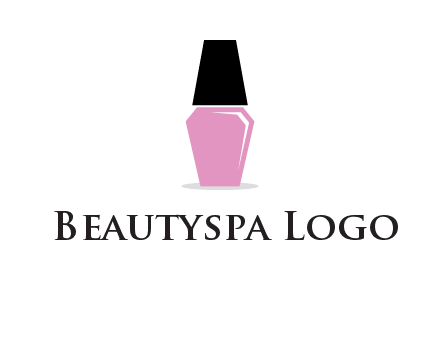 nail paint bottle beauty logo