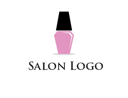 nail paint bottle beauty logo