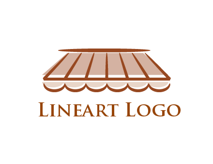 line art shade decor logo