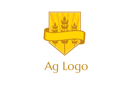 wheat in shield agriculture logo