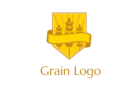 wheat in shield agriculture logo