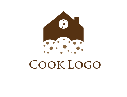 home cookie food logo