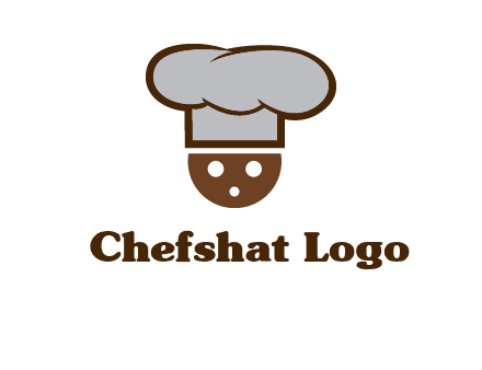 cookie with chef hat food logo