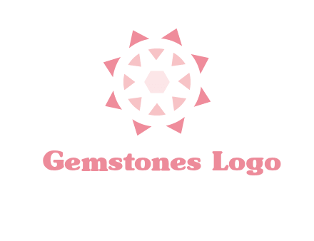 diamond in circular jewelry logo