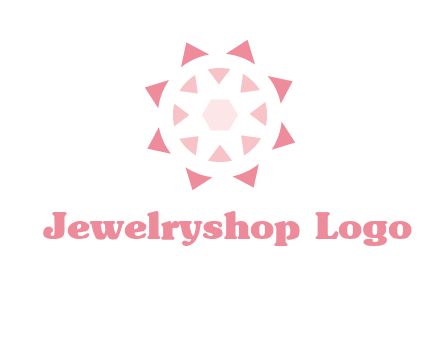 diamond in circular jewelry logo