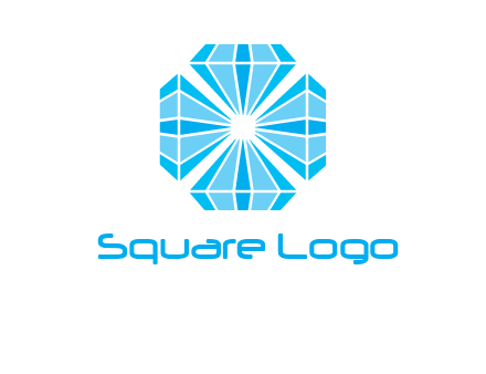 diamonds in square jewelry logo