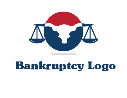 bull face scale law logo