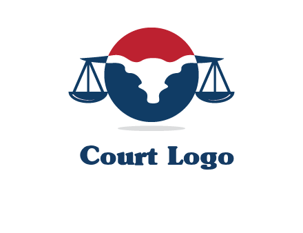 bull face scale law logo