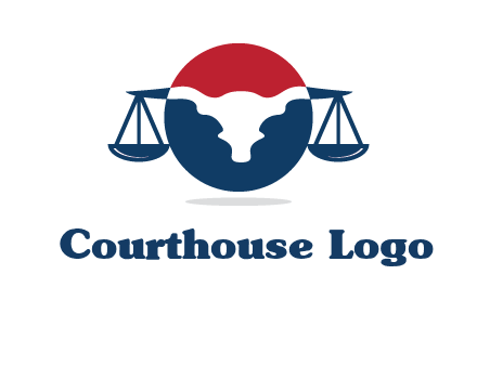 bull face scale law logo