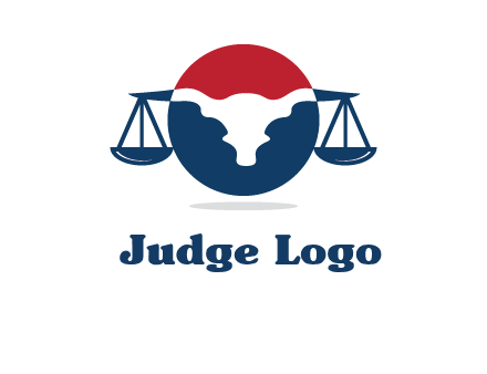 bull face scale law logo