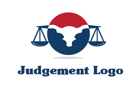 bull face scale law logo