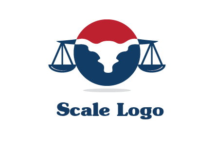 bull face scale law logo