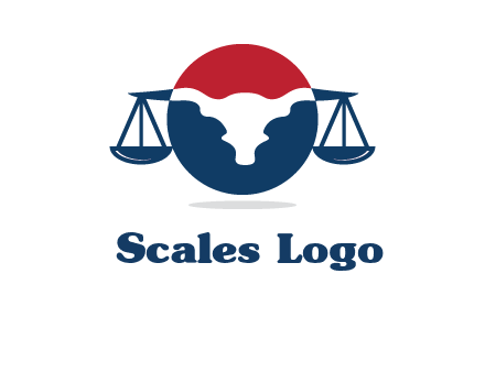 bull face scale law logo