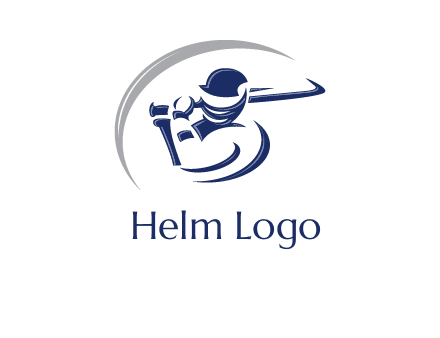 cricket batsman sports logo