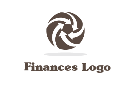 arrows in circle finance logo