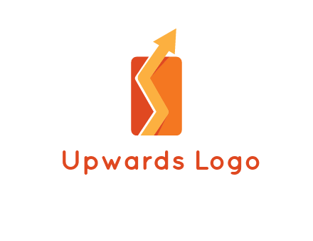 upward pointing growth arrows logo