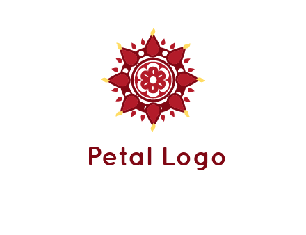 rangoli pattern in religious logo